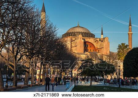 Late afternoon light floods the domes and minarets of Aya Sofya, Sultanahmet, Istanbul, Turkey. View Large Photo Image Stock Photo - Late afternoon light floods the domes and minarets of Aya Sofya, Sultanahmet, Istanbul, Turkey.. Fotosearch