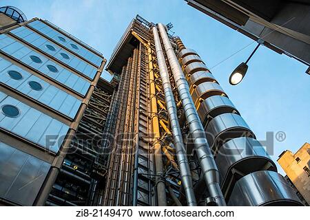 Stock Image - LloydÂ´s of London-view from Leadenhall Place, City of London, England.. Fotosearch