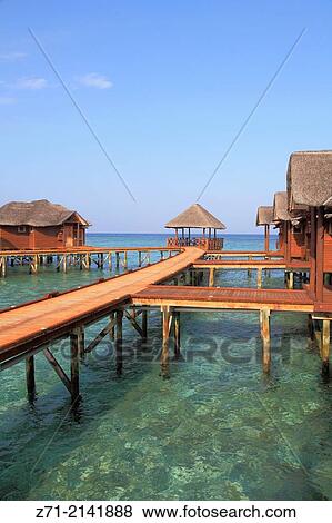 Maldives, Fihalhohi Island, resort,. View Large Photo Image Stock Photo - Maldives, Fihalhohi Island, resort,.. Fotosearch
