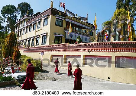Nepal. Tibetan Buddhist monastery at Copan, Kathmandu. Young boy monks. View Large Photo Image Stock Image - Nepal. Tibetan Buddhist monastery at Copan, Kathmandu. Young boy monks.. Fotosearch