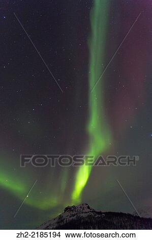 Northern light, Aurora borealis. View Large Photo Image Picture - Northern light, Aurora borealis.. Fotosearch