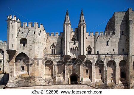 palace of the popes, avignon, provence, france, europe. View Large Photo Image Stock Photo - palace of the popes, avignon, provence, france, europe.. Fotosearch