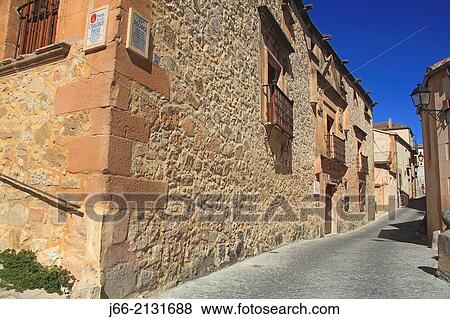 palatial house Casa del Moro in Sepulveda. Segovia. View Large Photo Image Stock Photo - palatial house Casa del Moro in Sepulveda. Segovia.. Fotosearch