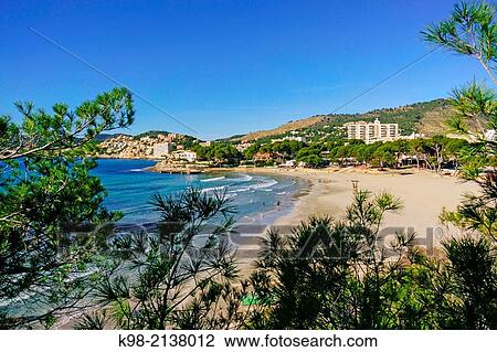 Peguera, Calvia, Mallorca, islas baleares, Spain. View Large Photo Image Stock Image - Peguera, Calvia, Mallorca, islas baleares, Spain.. Fotosearch
