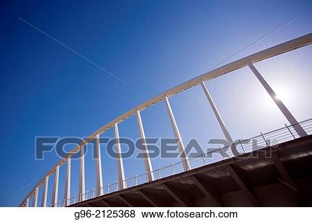 Stock Photo - Peineta bridge by Santiago Calatrava in Valencia, Spain.. Fotosearch