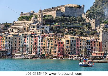 Porto Venere, Liguria, Italy View Large Photo Image Stock Photo - Porto Venere, Liguria, Italy. Fotosearch