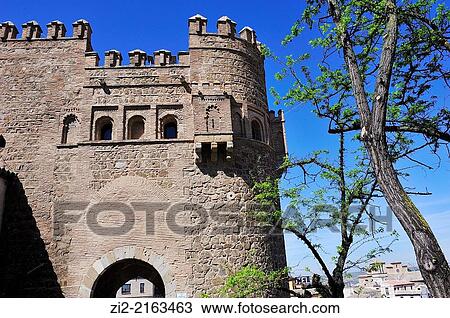 Puerta del Sol, mudejar, XIVth century, Toledo, Spain View Large Photo Image Stock Image - Puerta del Sol, mudejar, XIVth century, Toledo, Spain. Fotosearch