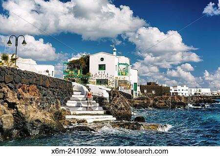 Punta Mujeres, Haria. Lanzarote, Canary Islands, Spain, Europe. View Large Photo Image Stock Image - Punta Mujeres, Haria. Lanzarote, Canary Islands, Spain, Europe.. Fotosearch