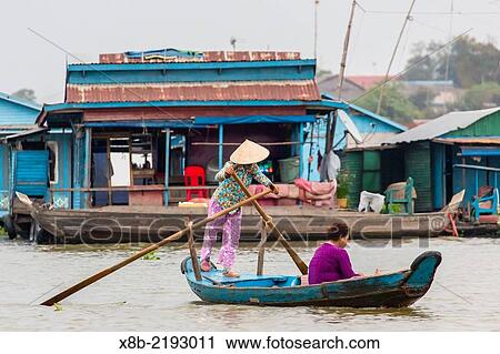 River family living on the Tonle Sap River in Kampong Chhnang, Kampong Chhnang Province, Cambodia (Khmer). View Large Photo Image Stock Image - River family living on the Tonle Sap River in Kampong Chhnang, Kampong Chhnang Province, Cambodia (Khmer).. Fotosearch