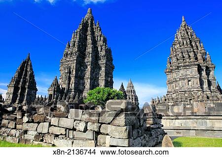 Roro Jonggrang, Hindu temple (9th century), Prambanan, near Yogyakarta, Java, Indonesia. View Large Photo Image Picture - Roro Jonggrang, Hindu temple (9th century), Prambanan, near Yogyakarta, Java, Indonesia.. Fotosearch