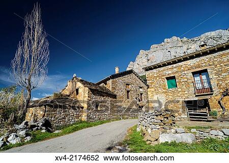 Small village of Oncins with Peña Montañesa (highland rock) in the background. Sobrarbe, Huesca, Spain. View Large Photo Image Stock Image - Small village of Oncins with Peña Montañesa (highland rock) in the background. Sobrarbe, Huesca, Spain.. Fotosearch
