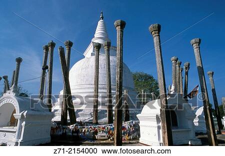 Sri Lanka Anuradhapura Thuparama Dagoba. View Large Photo Image Stock Image - Sri Lanka Anuradhapura Thuparama Dagoba.. Fotosearch