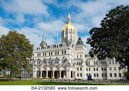State Capitol Building Statehouse Hartford Connecticut CT Capital James G. Batterson and Richard M. Upjohn architects. View Large Photo Image Stock Image - State Capitol Building Statehouse Hartford Connecticut CT Capital James G. Batterson and Richard M. Upjohn architects.. Fotosearch