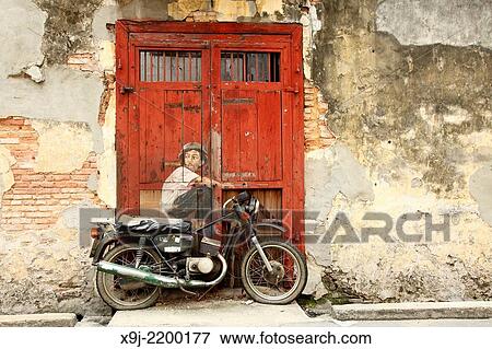 Street art, Georgetown, Penang, Malaysia View Large Photo Image Stock Photo - Street art, Georgetown, Penang, Malaysia. Fotosearch