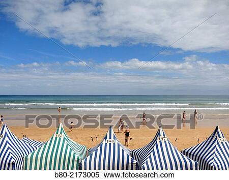Sunny side, Zarautz, the Bay of Biscay, the Atlantic Ocean, Spain, Europe. View Large Photo Image Stock Photography - Sunny side, Zarautz, the Bay of Biscay, the Atlantic Ocean, Spain, Europe.. Fotosearch