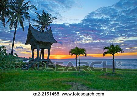 Sunset at Sanur Beach, Bali, Indonesia View Large Photo Image Stock Photo - Sunset at Sanur Beach, Bali, Indonesia. Fotosearch