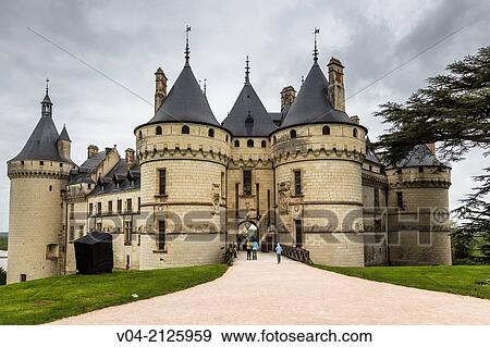 Stock Photo - The beautiful ChÃ¢teau de Chaumont-sur-Loire (Chaumont Castle) in the Loire Valley, Loir-et-Cher, France, Europe. Fotosearch