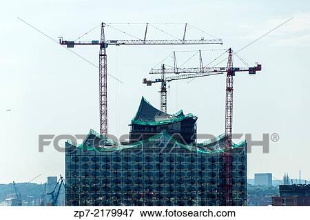 Stock Photo - The Elbphilharmonie in Hamburg Speicherstadt / Hafen City.. Fotosearch