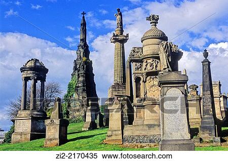The Glasgow Necropolis. Glasgow, Scotland, United Kingdom View Large Photo Image Stock Photography - The Glasgow Necropolis. Glasgow, Scotland, United Kingdom. Fotosearch