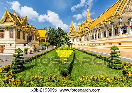 Throne Hall, Royal Palace, in the capital city of Phnom Penh, Cambodia (Khmer). View Large Photo Image Stock Photography - Throne Hall, Royal Palace, in the capital city of Phnom Penh, Cambodia (Khmer).. Fotosearch
