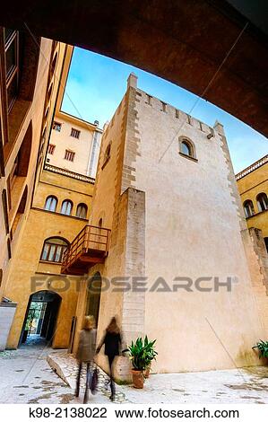 Torre del Palau, XIV century, part of the old palace of the kings of Mallorca, built by King Jaume II, Manacor, Mallorca, Balearic Islands, Spain. View Large Photo Image Stock Image - Torre del Palau, XIV century, part of the old palace of the kings of Mallorca, built by King Jaume II, Manacor, Mallorca, Balearic Islands, Spain.. Fotosearch