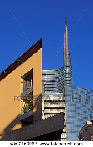 Unicredit tower in Porta Nuova, Milan, Italy. View Large Photo Image Stock Image - Unicredit tower in Porta Nuova, Milan, Italy.. Fotosearch
