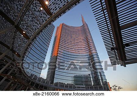 Unicredit tower in Porta Nuova, Milan, Italy. View Large Photo Image Stock Photograph - Unicredit tower in Porta Nuova, Milan, Italy.. Fotosearch