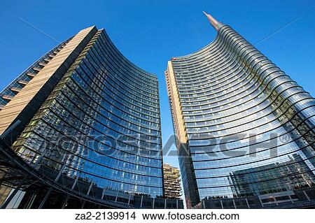 Picture - Unicredit Tower, Milan, Italy. Fotosearch