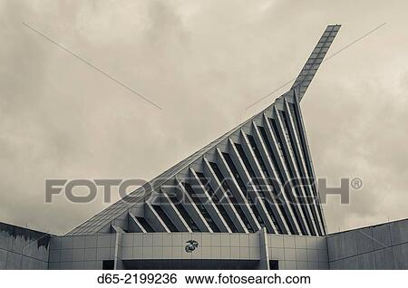 USA, Virginia, Triangle, National Museum of the Marine Corps, buildlng exterior. View Large Photo Image Stock Photograph - USA, Virginia, Triangle, National Museum of the Marine Corps, buildlng exterior.. Fotosearch