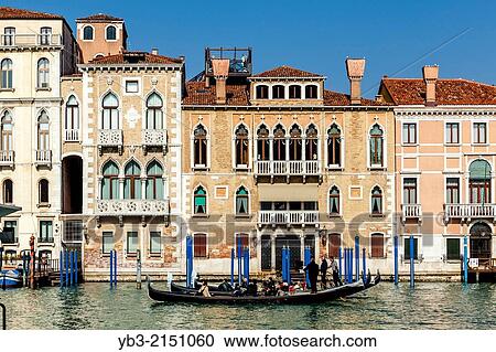 Venetian Architecture Along The Grand Canal, Venice, Italy. View Large Photo Image Stock Image - Venetian Architecture Along The Grand Canal, Venice, Italy.. Fotosearch
