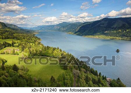 Stock Image - View from Nancy Russell Memorial Lookout at the rim of Cape Horn.. Fotosearch