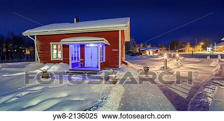 Wardshuset Guest House, Kangos, Lapland, Sweden. View Large Photo Image Stock Photography - Wardshuset Guest House, Kangos, Lapland, Sweden.. Fotosearch