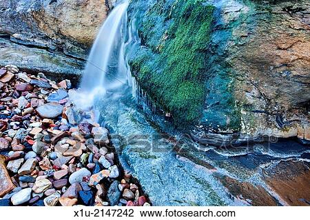 Waterfall on the Beach on the Fife Coast near St Andrews Fife Scotland. View Large Photo Image Stock Image - Waterfall on the Beach on the Fife Coast near St Andrews Fife Scotland.. Fotosearch