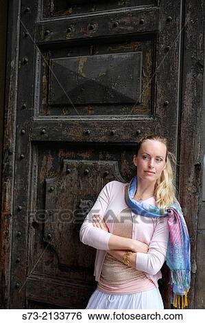 Woman in a door of Duomo cathedral, Palermo. Sicily, Italy View Large Photo Image Stock Photograph - Woman in a door of Duomo cathedral, Palermo. Sicily, Italy. Fotosearch
