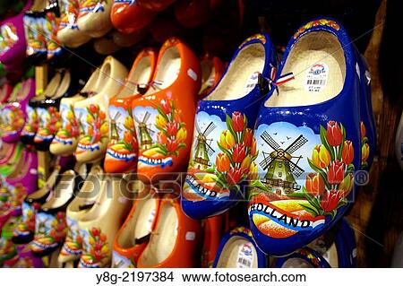 Wooden clogs, Amsterdam - Holland Netherland. View Large Photo Image Picture - Wooden clogs, Amsterdam - Holland Netherland.. Fotosearch
