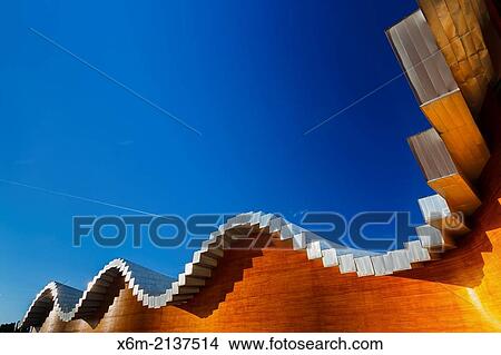 Picture - Ysios wine cellar. Laguardia. Rioja Alavesa. Alava, Basque Country, Spain, Europe.. Fotosearch