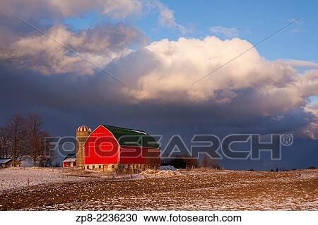 A red barn under stormy skies near Caledonia. Roblyn Farm, Haldimand County, Ontario, Canada. View Large Photo Image Stock Image - A red barn under stormy skies near Caledonia. Roblyn Farm, Haldimand County, Ontario, Canada.. Fotosearch