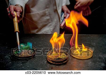 A San Clemente, CA, high school chemistry teacher demonstrates element identification using flame color determined by the amount of energy released by the different samples. View Large Photo Image Stock Image - A San Clemente, CA, high school chemistry teacher demonstrates element identification using flame color determined by the amount of energy released by the different samples.. Fotosearch