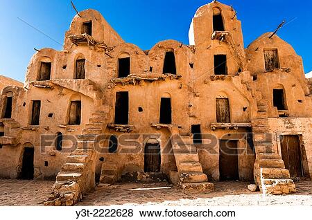 Africa, North Africa, Maghreb, South Tunisia. Governorat of Tataouine. Ksar Ouled Soltane. View Large Photo Image Stock Photo - Africa, North Africa, Maghreb, South Tunisia. Governorat of Tataouine. Ksar Ouled Soltane.. Fotosearch