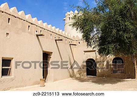 Al Jahli Fort, Abu Dhabi. View Large Photo Image Stock Image - Al Jahli Fort, Abu Dhabi.. Fotosearch
