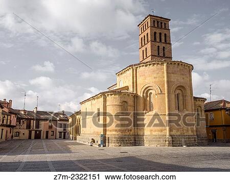 Stock Image - Apse. Romanesque church of San Lorenzo. Segovia, Castile-Leon, Spain.. Fotosearch