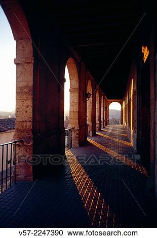 Arcade. Convent of Dominicas, Loeches, Madrid province, Spain. View Large Photo Image Stock Image - Arcade. Convent of Dominicas, Loeches, Madrid province, Spain.. Fotosearch