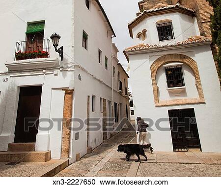 At right Church of Santa Maria la Mayor, Ronda, White Towns, Malaga province, Andalusia, Spain, Europe. View Large Photo Image Stock Image - At right Church of Santa Maria la Mayor, Ronda, White Towns, Malaga province, Andalusia, Spain, Europe.. Fotosearch
