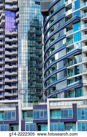 Australia, Victoria, Melbourne, Docklands, Harbour Esplanade, New Quay Promenade, high rise apartment buildings, glass, design, architecture,. View Large Photo Image Stock Photography - Australia, Victoria, Melbourne, Docklands, Harbour Esplanade, New Quay Promenade, high rise apartment buildings, glass, design, architecture,.. Fotosearch