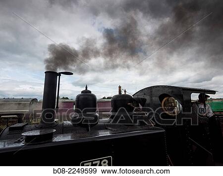 Baldwin vintage steam locomotive on the Golden Valley Light Railway, near ripley, Derbyshire, UK. View Large Photo Image Stock Photo - Baldwin vintage steam locomotive on the Golden Valley Light Railway, near ripley, Derbyshire, UK.. Fotosearch