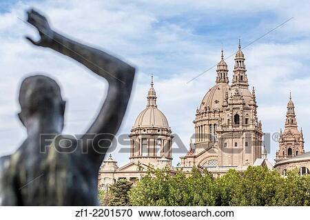 Barcelona, Catalonia, Spain. Montjuic, MNAC, museu art catalunya. View Large Photo Image Stock Image - Barcelona, Catalonia, Spain. Montjuic, MNAC, museu art catalunya.. Fotosearch