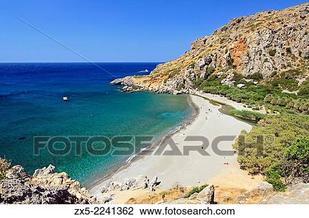 Beach of Preveli - Crete, Greece. View Large Photo Image Stock Image - Beach of Preveli - Crete, Greece.. Fotosearch