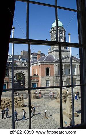 Bedford Tower built 1761 and the courtyard with an art show viewed from a window in Dublin Castle, seat of English rule in Ireland. View Large Photo Image Stock Image - Bedford Tower built 1761 and the courtyard with an art show viewed from a window in Dublin Castle, seat of English rule in Ireland.. Fotosearch