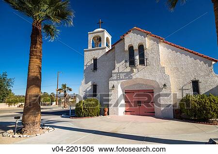 Blessed Sacrament Catholic Church in Twentynine Palms, California, USA View Large Photo Image Stock Photography - Blessed Sacrament Catholic Church in Twentynine Palms, California, USA. Fotosearch
