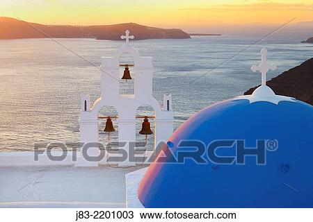 Blue domes of church in Firostefani village, Santorini, Aegean Island, Cyclades Island, Greek Islands, Greece, Europe. View Large Photo Image Stock Image - Blue domes of church in Firostefani village, Santorini, Aegean Island, Cyclades Island, Greek Islands, Greece, Europe.. Fotosearch